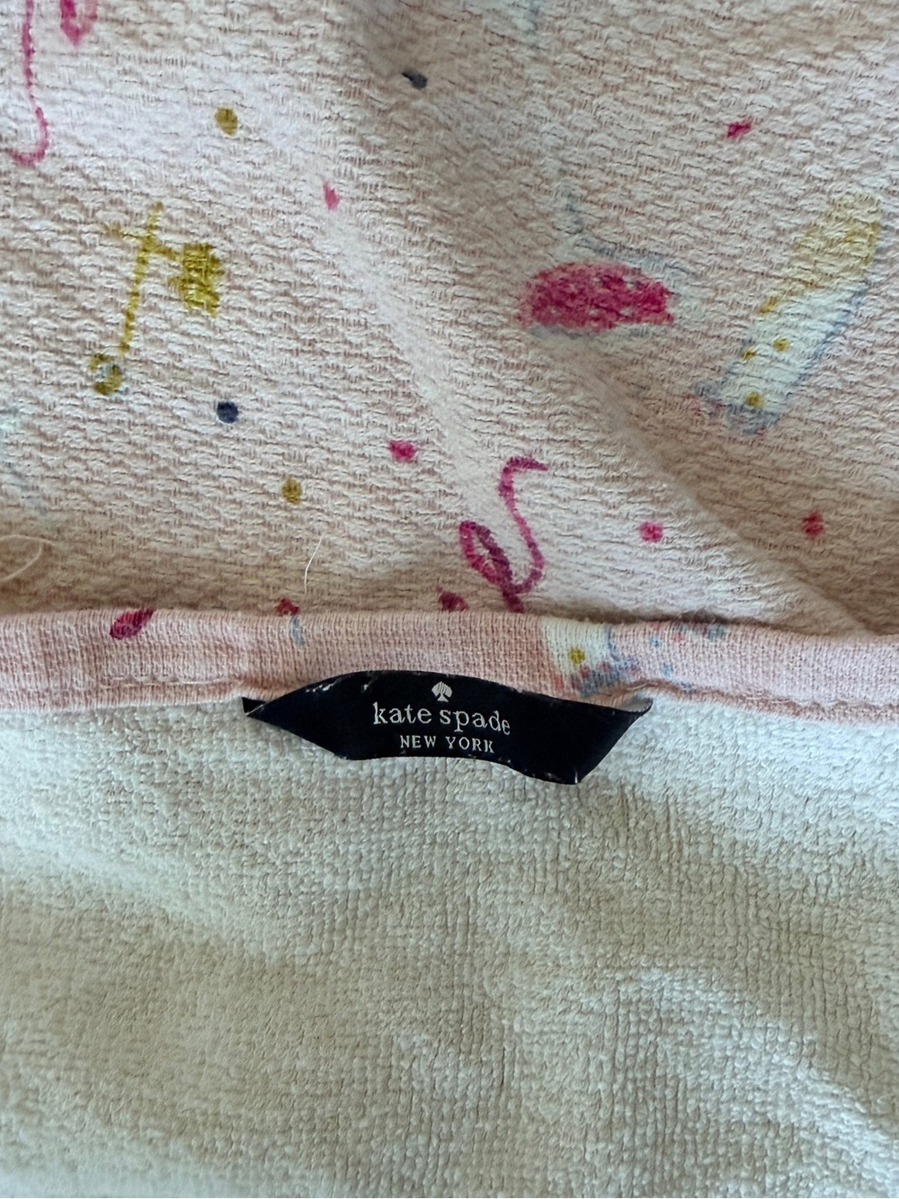 kate spade Pink Confetti Print Kitchen Towel - Picture 2 of 2